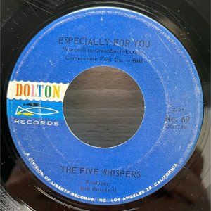 The Five Whispers Awake or Asleep / Especially For You 45 Surf Rock Dolton 69 VG